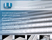 Tablet Screenshot of gillhof.com